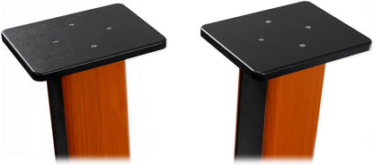 Rockville Pair RHTSC 36-Inch Bookshelf Speaker Stands, Surround Sound, 60 lbs Capacity, Wood Construction, Isolation Pads, Spikes, Sand-Fillable, for Home Theater and Studio Audio