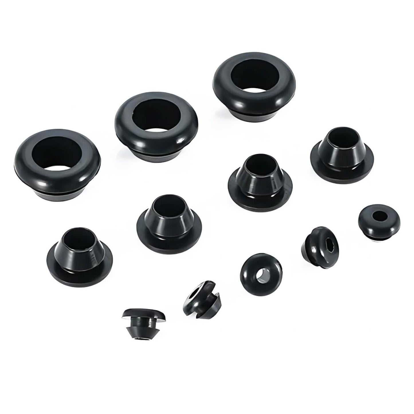 Qrity 20 PCS Rubber Grommets Cable Railing, Car Grommet, Cable Railing Protective Sleeves for Metal Posts, ID 8mm Mount Dia 10mm