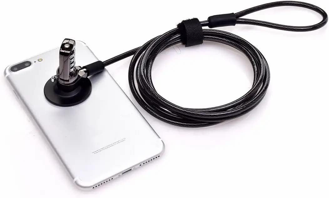 I3C Laptop Cable Lock 4 Digital Combination Lock Security Computer Cable Lock Anti Theft Combination Lock Compatible for Tablet Laptop (10 Packs)