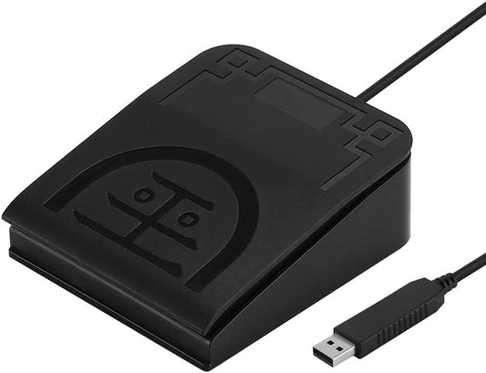 iKKEGOL Upgraded USB Single Foot Pedal Optical Switch Control One Key Program Computer Keyboard Mouse Game Action HID