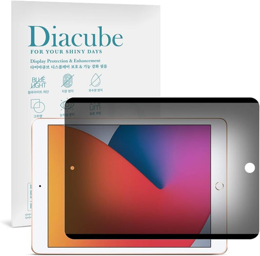 Magnetic & Nano Adsorption 360° 4-Way Privacy Screen Protector for iPad 9th/8th/7th Generation 10.2 inch | Detachable, Anti-Spy, Anti-Fingerprint | Works in Both Landscape & Portrait Modes