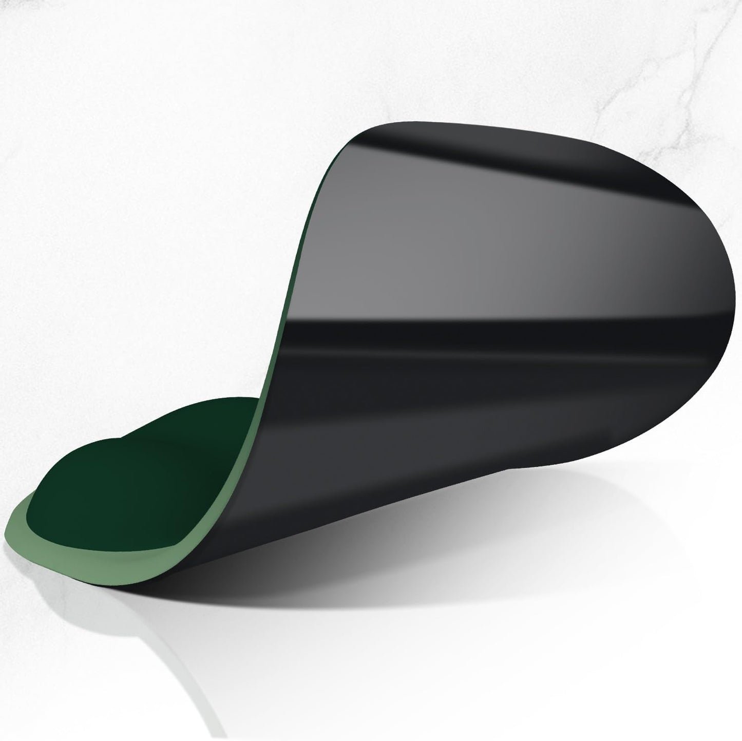 ITNRSIIET Ergonomic Mouse Pad, Cushioned Gel Wrist Rest, Non-Slip Base, Smooth Surface, Cute Multi-Color, 9.5 x 8.2 in, Deep Green Gradient