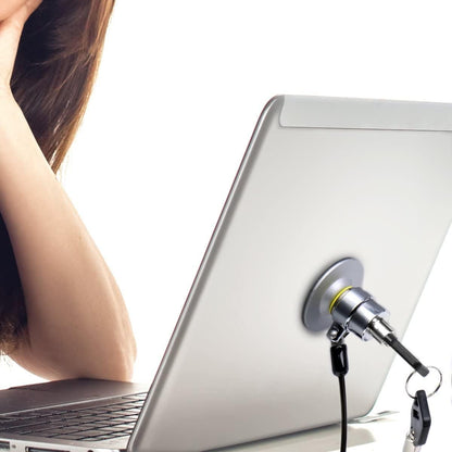 I3C Anchor Plate Adhesive Security Plate, Laptop Lock Plate with Slot, Universal Lock Plate for Laptop, Monitor, Smart Phone,Tablet, Other Electronic Products (Silver 4 Pack)