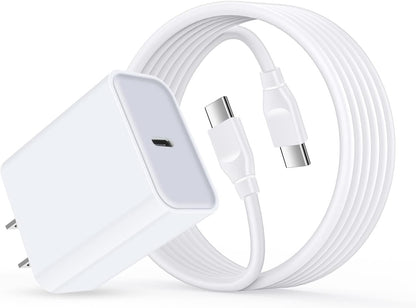 Samsung A16 Charger Fast Charging for Samsung Galaxy S25 S24 S23 S22 Ultra S21 S20 FE 5G A73 A55 A54 A53 A15 A14 A52 A42 A32 A23 A13 A12 A04 A03S,20W PD Charger Block & 9ft C Cable Charger