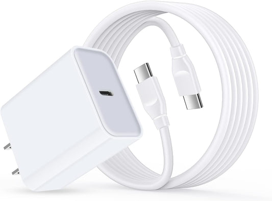 Samsung A16 Charger Fast Charging for Samsung Galaxy S25 S24 S23 S22 Ultra S21 S20 FE 5G A73 A55 A54 A53 A15 A14 A52 A42 A32 A23 A13 A12 A04 A03S,20W PD Charger Block & 9ft C Cable Charger