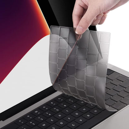 EooCoo Premium Keyboard Cover Skin Ultra Thin Protector Compatible with 2025-2021 MacBook Air 15" 13.6" M4 M3 M2 Chip, MacBook Pro 14" 16" M4 M3 M2 M1 Pro Max Chip, Tinted