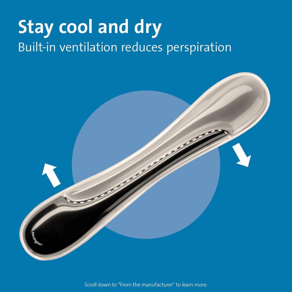 Kensington Mousepad and Wrist Rest, Gel, 11-2/5"Wx17-7/10"Lx1-7/10"H,GY (KMW52500) Each