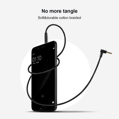 CableCreation 3.5mm Audio Cable 3FT/0.9M, 3.5mm Right Angle Male to Male Auxiliary Jack HiFi Cable with Silver-Plating Copper Core for Car Stereos, iPhone, PS4, Beats, Echo-Dot & More
