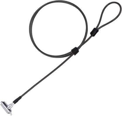 I3C Laptop Cable Lock Hardware Security Cable Lock Anti Theft 6.7FT Cable Lock Compatible with Laptop Anti-Theft Security Locking Cable Compatible for Wedge Type Slot(6 * 2.5mm)