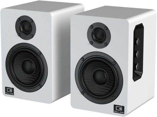 Harmony H2 60W Desktop Speakers with DSP, Bluetooth 5.3, 24-Bit Optical, USB-C, AUX, Silk-Dome Tweeter, Carbon-Fiber Woofer, for Computer, PC Monitor, Gaming (White)