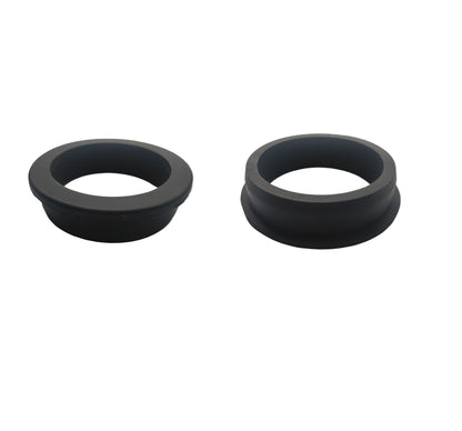 2 pcs 2-1/2" Drill Hole，2-1/16" ID Black Silicone Top hat Rubber Grommets for Wiring，Automotive，Firewall，Hole Plug，Desk，Screw，Water and Gas Pipe，Drain，House Siding，Cable Bushing，Glass，Wire Plug