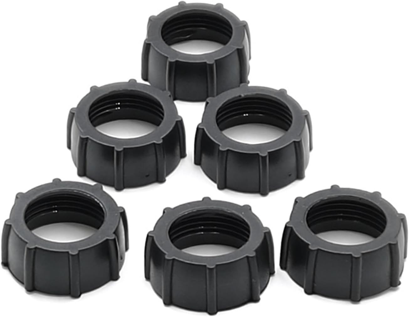 Maxmoral 16PCS Black Plastic Tightening Nut Ball Joint Fixing Adapter Head Holder Ring Car Holder Screw Fixing Head Holder for 17mm Ball Adapter