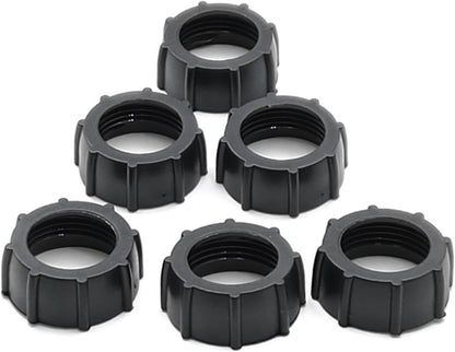 Maxmoral 16PCS Black Plastic Tightening Nut Ball Joint Fixing Adapter Head Holder Ring Car Holder Screw Fixing Head Holder for 17mm Ball Adapter