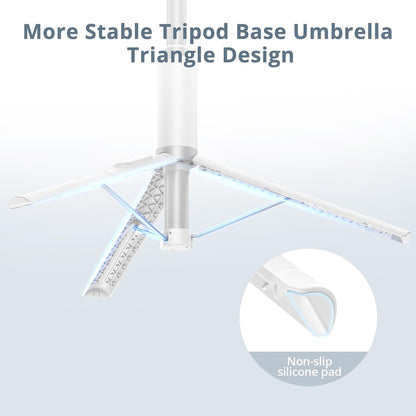 ATUMTEK 63" Phone Tripod, Extendable Selfie Stick Tripod with Bluetooth Remote, All-in-One Aluminum with Cold Shoe Mount for GoPro, 4"-7" iPhone and Android Smartphones, White