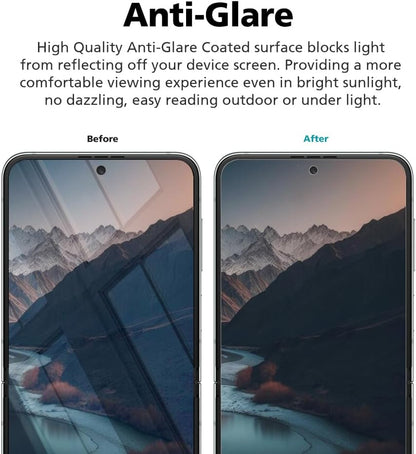 3-Pack Anti-Blue Light Matte Screen Protector For iPhone 13/iPhone 13 Pro [Support Fingerprint Unlock] Anti-Glare, Anti-Fingerprint [Eye Protection] Bubble-Free Installation with Alignment Jig