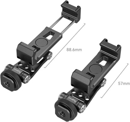 SMALLRIG Universal Phone Tripod Mount, Metal Cell Phone Mount with Cold Shoe Mount and M4 Screws for DJI RS 4 Mini/Pro, Free Adjustment Phone Mount Adapter for iPhone 17 16, for Samsung Galaxy- 4301