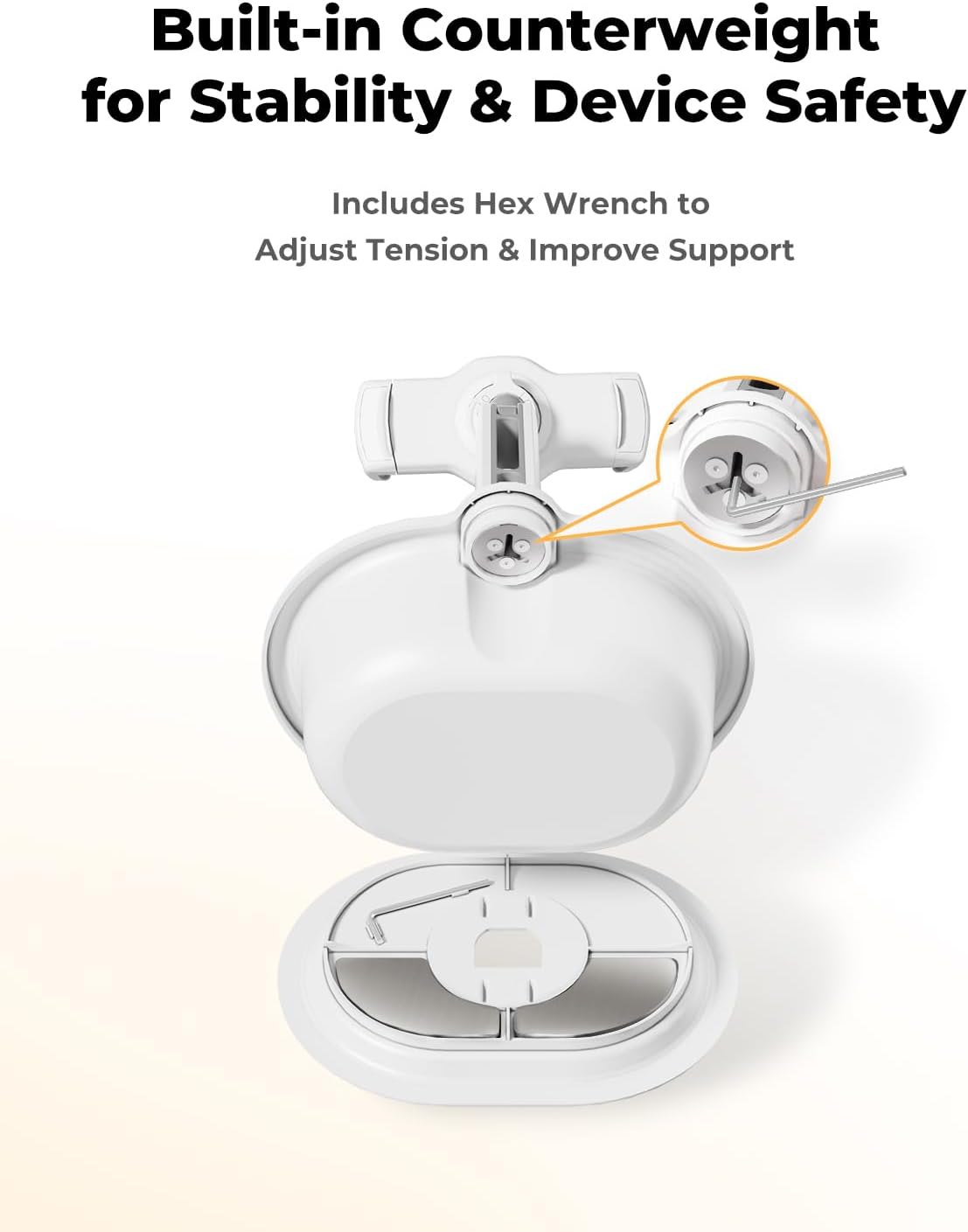 Kindle Pillow Stand with Leopard Print – Soft Tablet Holder with Snack Bowl & Cup Holder, Fuzzy Hands-Free Stand for Bed, Couch, Compatible with Kindle, iPad, Phones (Leopard)