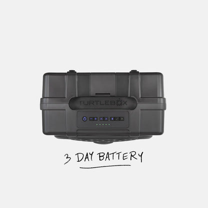 Turtlebox Original Gen 3: Portable Outdoor Bluetooth Speaker – Ultra-Loud (120dB), Waterproof (IP67), Rugged, Impact-Resistant, 3-Day Battery | Party Mode: Unlimited Pairing Stereo, Gray/Gray