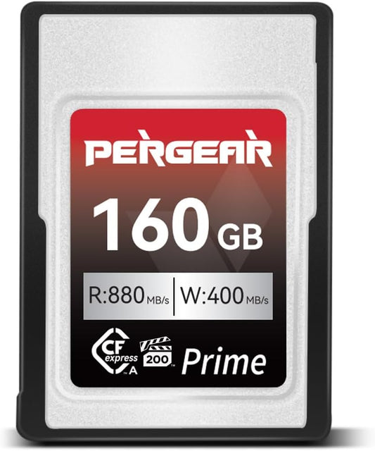 Pergear VPG200 Professional 160GB CFexpress Type A Memory Card, Up to 880MB/s Read Speed & 900MB/s Write Speed for 4K 120P,8K 30P Recording