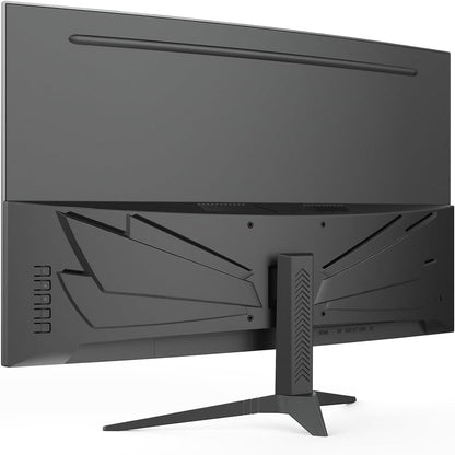 CRUA 27" Curved Gaming Monitor, 2k QHD(2560*1440P) VA Screen, 1800R, 165Hz/180Hz Computer Moniter, Supports AMD Freesync, 120% sRGB, Built-in Speakers, Wall Mountable Installs(HDMI 2.0/DP 1.4)-Black