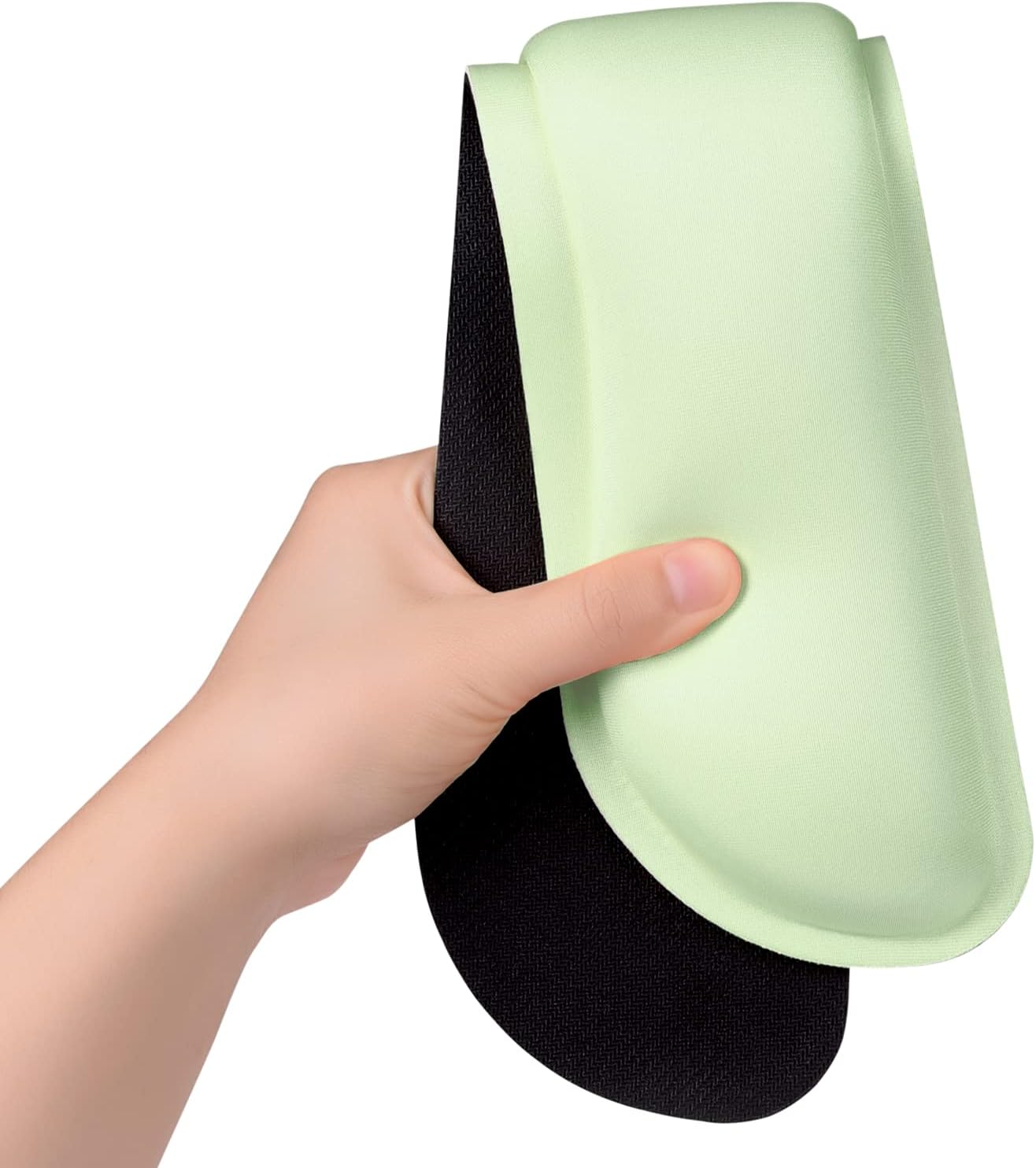 Dapesuom Enlarge Keyboard Wrist Rest, Memory Foam Wrist Cushion for Desk Mats Support, Cute Typing Pain Relief Keyboard Mouse Pad Rests Set with Non-Slip Base for Gaming Laptop Office, Lake Green