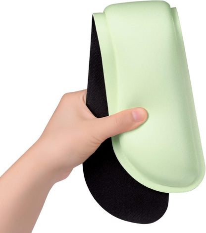 Dapesuom Enlarge Keyboard Wrist Rest, Memory Foam Wrist Cushion for Desk Mats Support, Cute Typing Pain Relief Keyboard Mouse Pad Rests Set with Non-Slip Base for Gaming Laptop Office, Lake Green