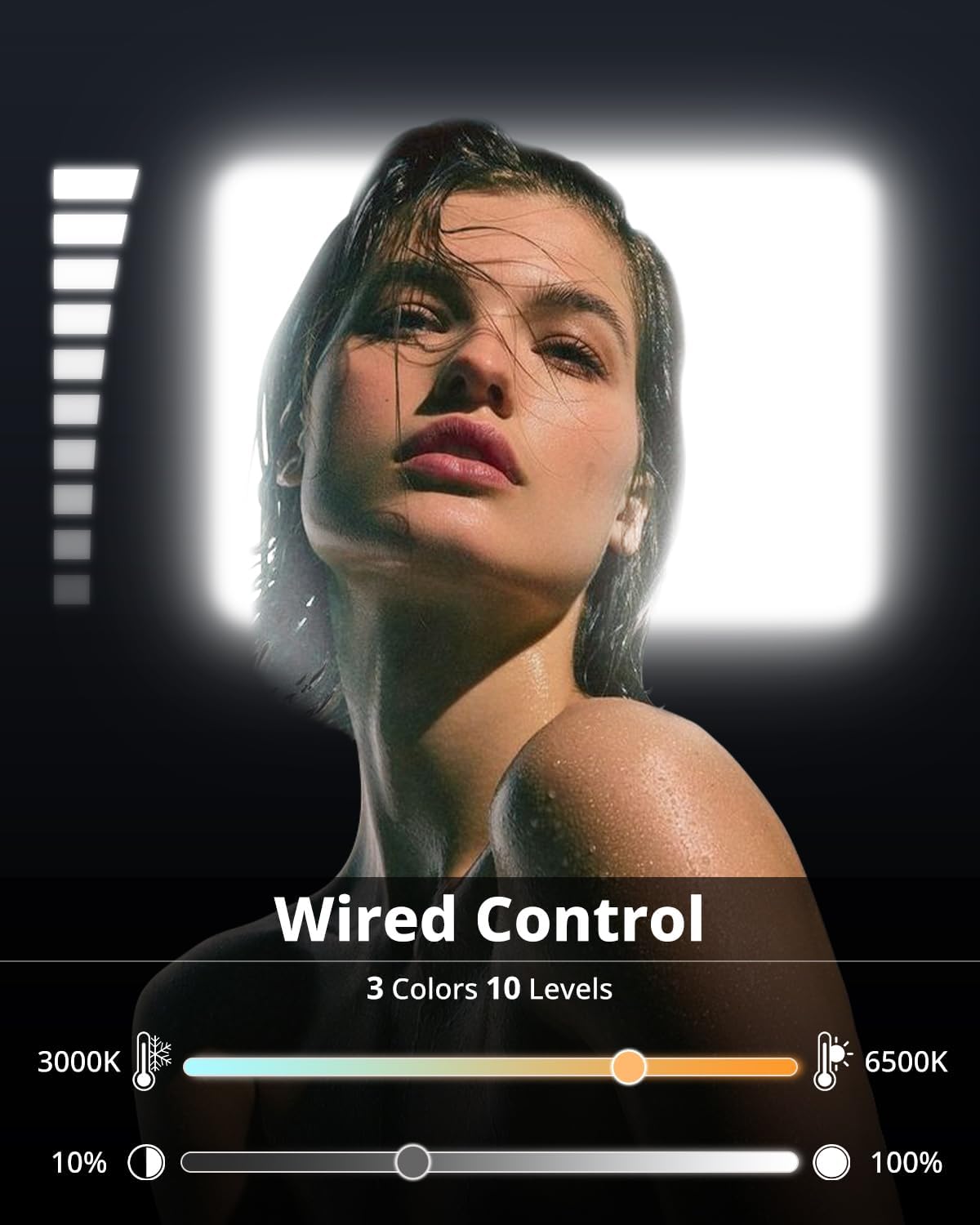 UBeesize Zoom Lighting for Computer, Video Conference Lighting for Video Calls, Desk Light with Stand and Phone Holder for Webcam, Home Office, Podcast, Online Meetings, Live Streaming