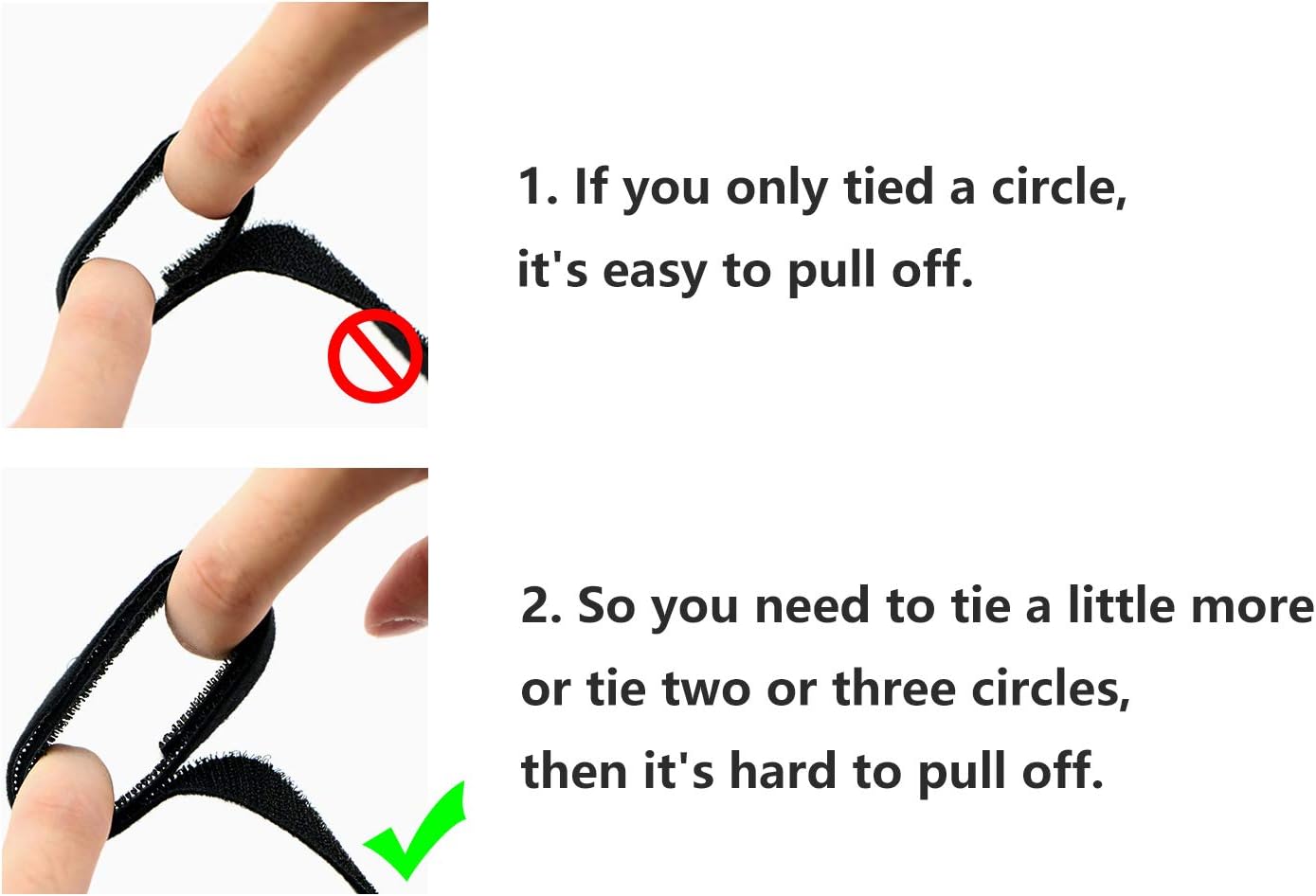 Reusable Fastening Tape Cable Ties 3/4 Inch Double Side Hook Roll (5 Yard, Red)