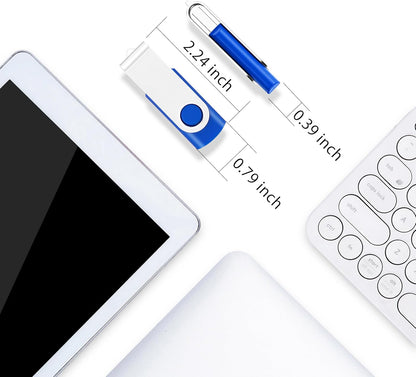 200 Packs of 16GB Flash Drives Bulk EASTBULL Flash Drives Pack 16GB USB2.0 Thumb Drives Bulk with Strings (200PCS)