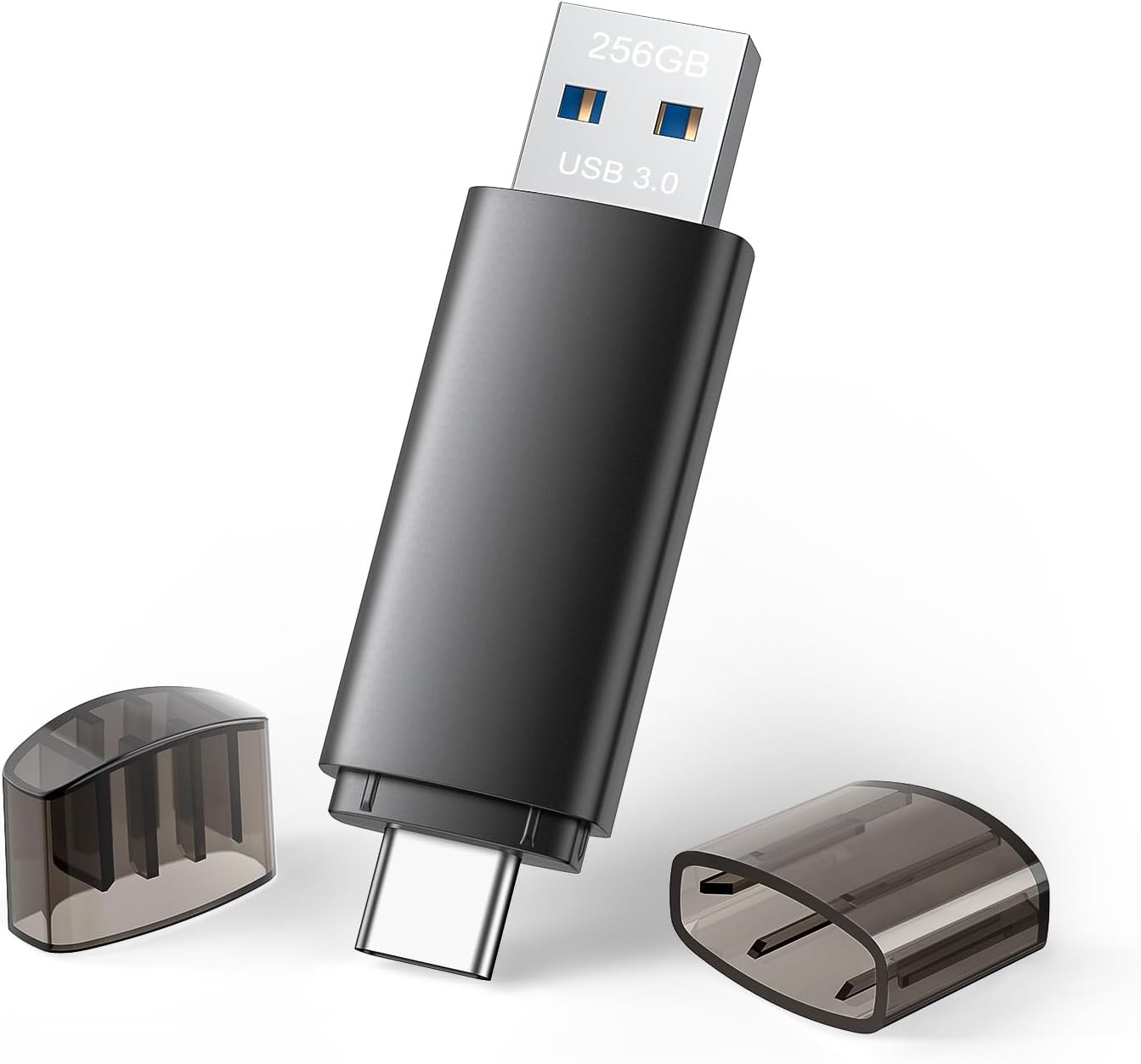 256GB USB C Flash Drive Dual USB 3.0 Flash Drive Type C + USB A Portable Type-C Flash Drive 2-in-1 USB-C Thumb Drive for Smartphone Tablet Computer Mac iPhone 15