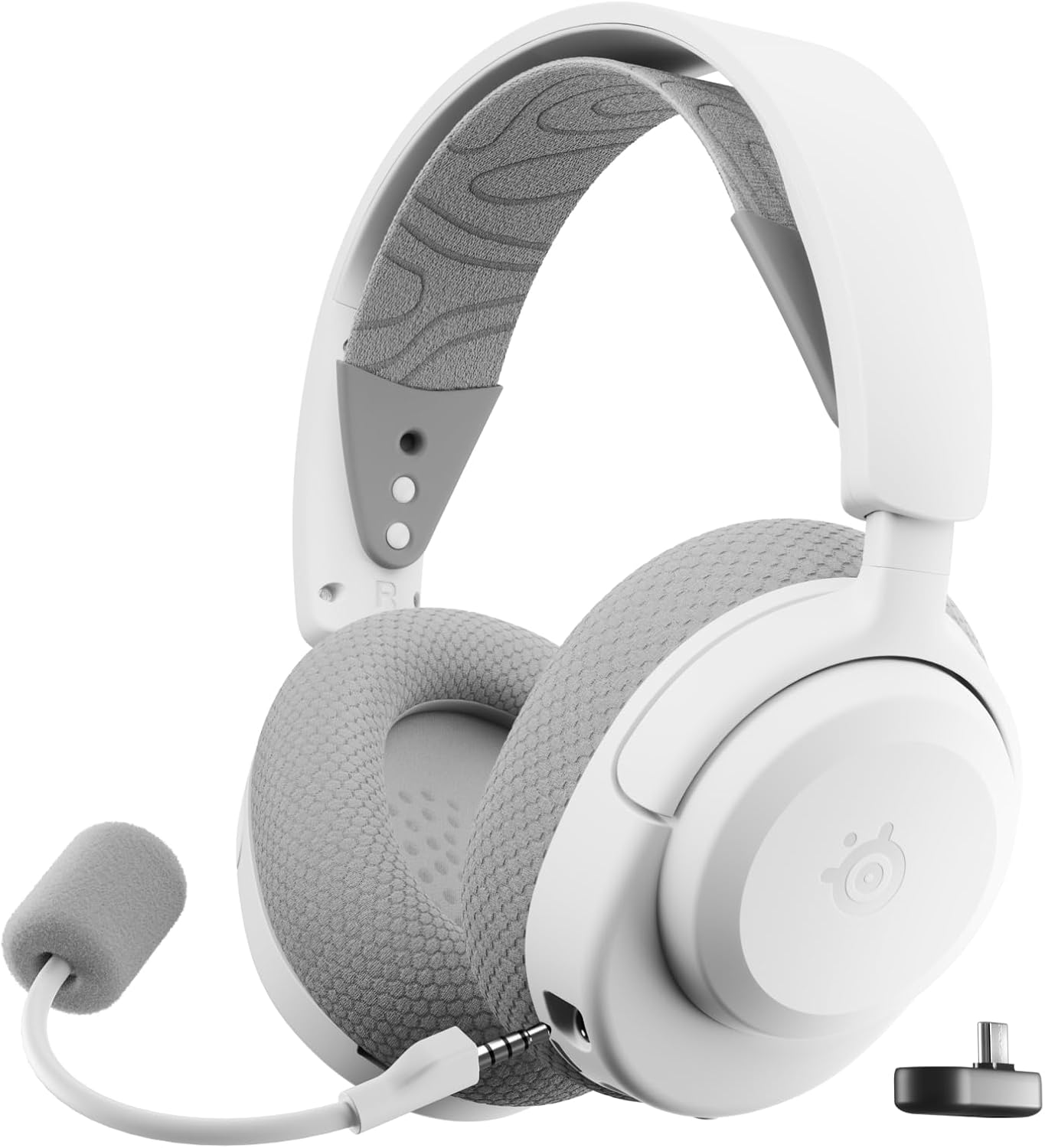 SteelSeries Arctis Nova 3X Wireless Multi-Platform Gaming Headset — Mobile App Control — 40 HR Battery — Neodymium Magnetic Drivers — 2.4GHz/Bluetooth — Xbox, PS5, PC, Switch, Mobile — White