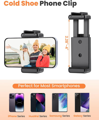 Victiv 71" Phone Tripod, Camera Stand Tripod with Remote and Phone Holder, Sturdy & Stable, Height Adjustable Selfie Stick Mode, Perfect for Selfies Video Recording/Cooking/Vlog/Photo