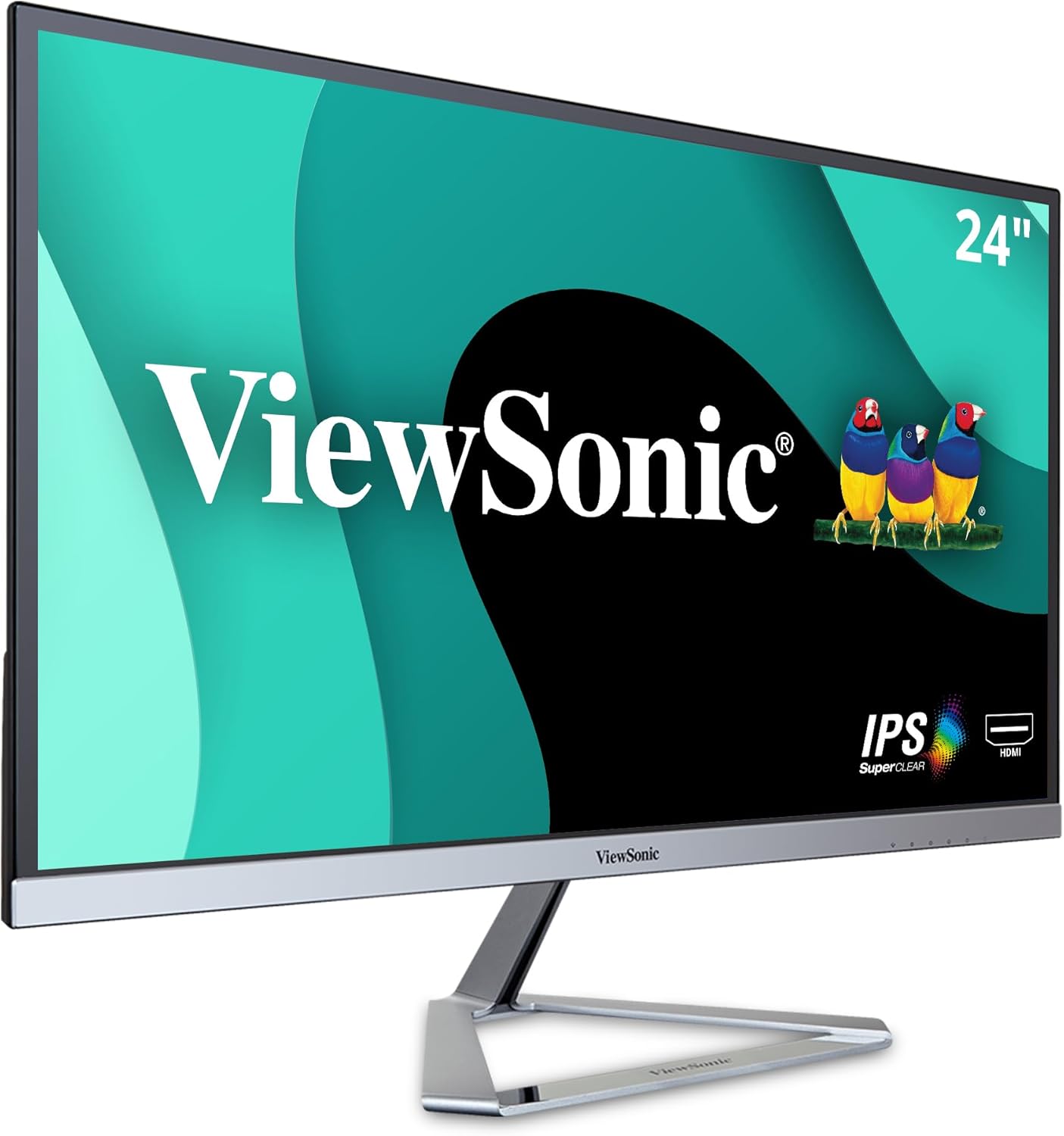 ViewSonic VX2476-SMHD 24 Inch 1080p IPS Monitor with FreeSync, Ultra-Thin Bezels, HDMI and DisplayPort