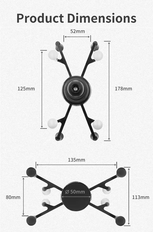 Strg Car Tablet Mount with Suction Cup Mount Base for 6" Tablets, Car Tablet Holder for Car Truck Vehicle Windshields Window and More Smooth Surface