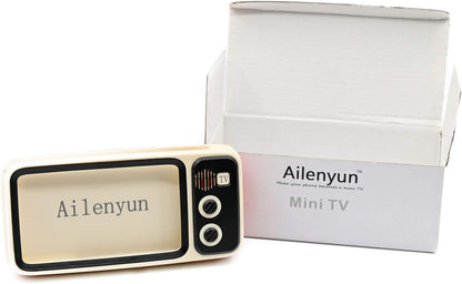 TV Speaker Phone Holder Style Mobile Phone Holder with Speaker Suitable for Smartphones Under 6.5 inches for Men Mens Husband Tester (Front Black and Back Orange)