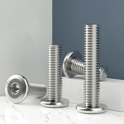 1/4-20 x 1-1/4" (20 Pack) Flat Head Hex Socket Cap Screws Bolts, 304 Stainless Steel 18-8, Hex Drive, Bright Finish, Fully Machine Thread