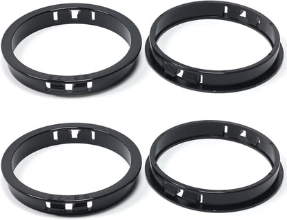 2-15/16"(75mm) Black Snap-in Knockout Insulating Bushing Grommets, Plastic Cable Hole Grommet for Wiring, Round Nylon Snap in Locking Electrical Wire Cord Hose, Tubing Bushings Grommets, 4pcs