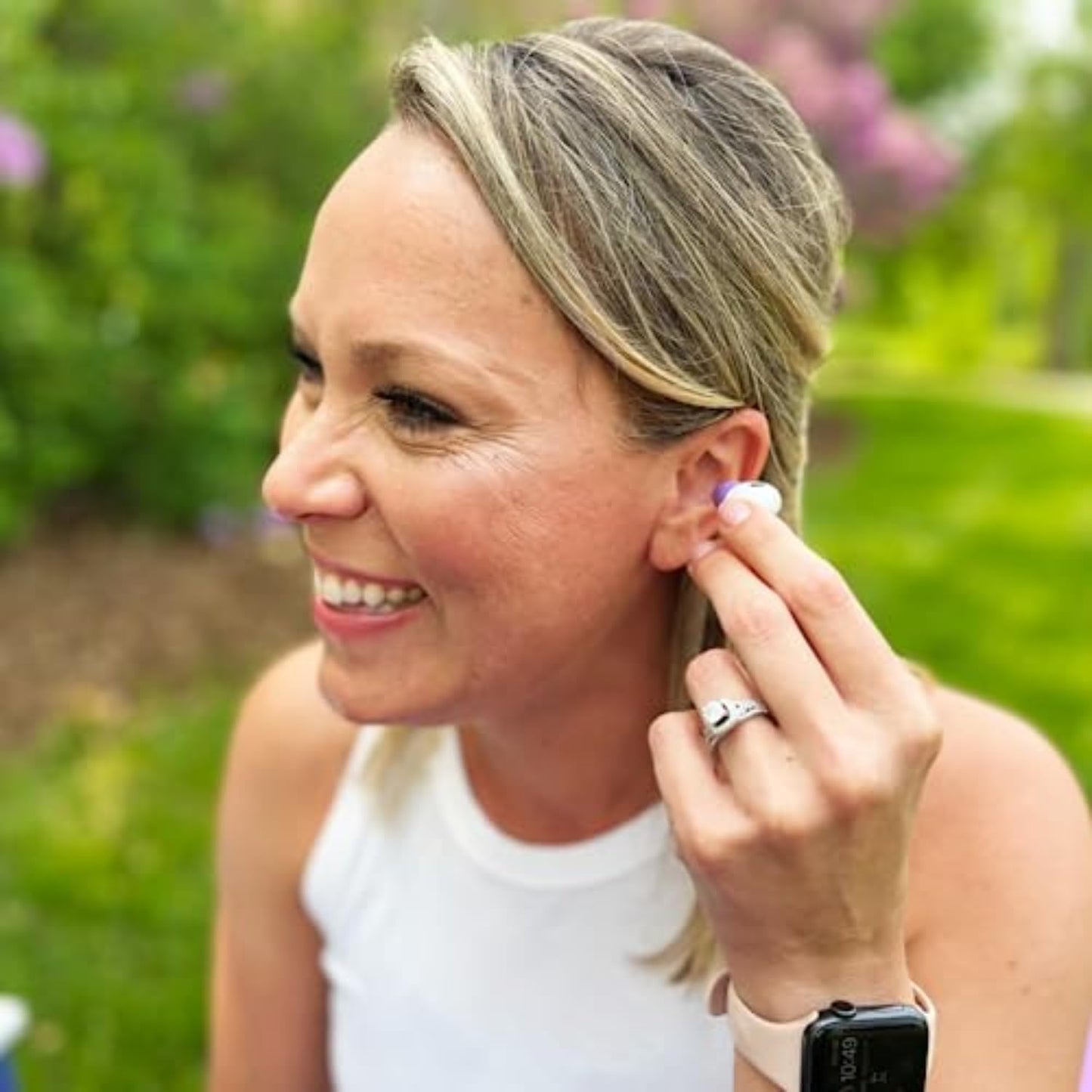 Comply Memory Foam Replacement Earbud Tips for Apple AirPods Pro 1 & 2 | Ultimate Comfort, Secure Fit, Superior Noise Isolation | Anti Slip, Prevent from Falling Out | Purple (S/M/L) (3 Pairs)