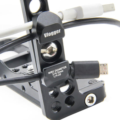 HDMI/SDI/USB-A/USB-C/Type-C Cable Clamp,Support 2~6 mm(0.07"~0.27") Diameter Cable,Compatible with Camera cage for Sony/Nikon/Canon/FUJIFILM
