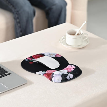 EooCoo Ergonomic Mouse Pad with Gel Wrist Rest Support Middle Concave Design, Relieve Wrist Pain Mousepad, Non-Slip Base for Laptop, Computer, Office Desk Accessories, Carpal Tunnel Syndrome