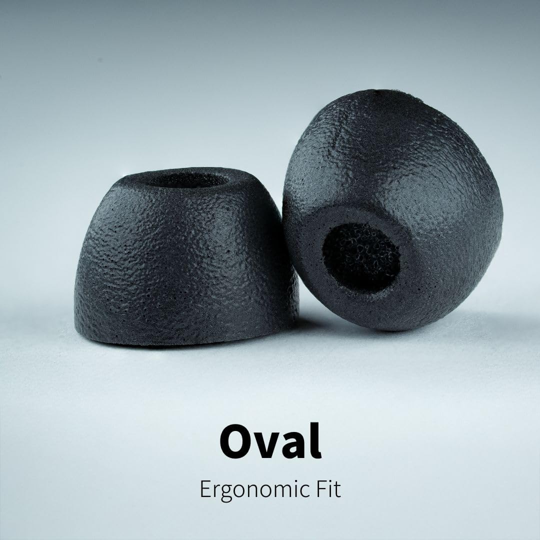 Comply 100 Core Series | Memory Foam Replacement IEM Ear Tips for Etymotic, Westone, Klipsch & More | Superior Noise Isolation, Ultimate Comfort, Secure Fit | Variety, Black, Medium (3 Pairs)