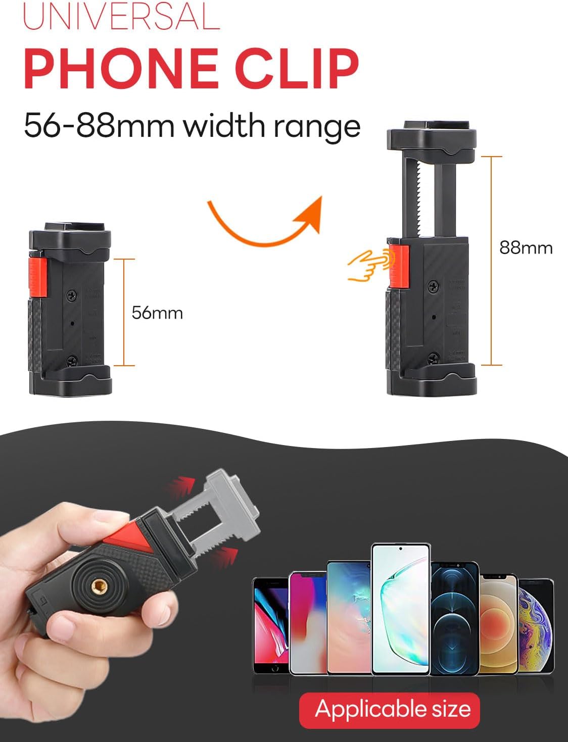 Smartphone Video Vlogging Kit Metal Microphone Light Tiktok YouTube Podcast Equipment for iPhone 15/14/13 Mini/Pro/Max, Android Smartphone (V-Master)