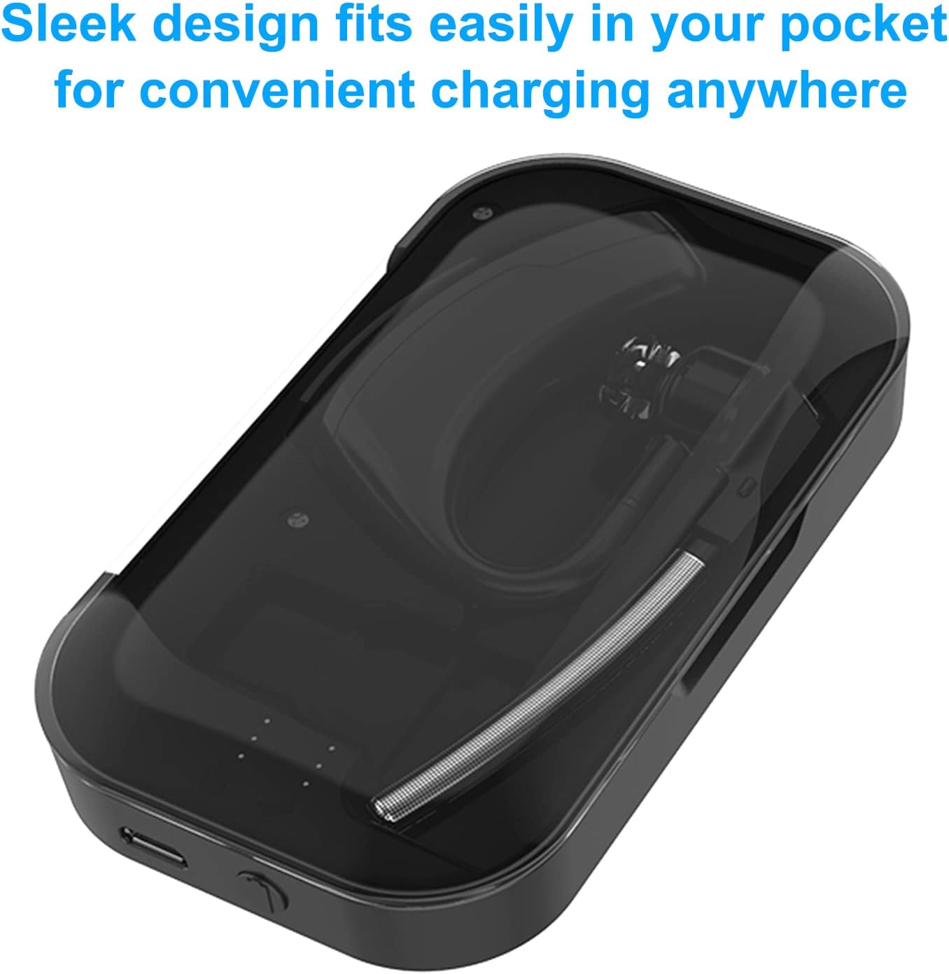 Power Charging Case Compatible with Plantronics Bluetooth Headset Voyager Legend, 2-in-1 Portable Charger Case with LED Status(Only Include The Charging Case)
