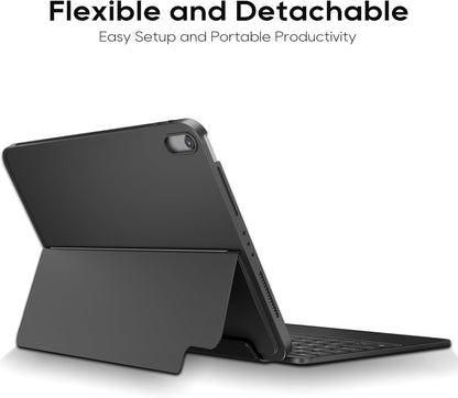 Detachable Keyboard Case for Apple iPad 11th Gen (A16) 2025 & iPad 10th Generation (10.9-inch): Wireless Backlit Keyboard with Trackpad, Magnetic Protective Cover
