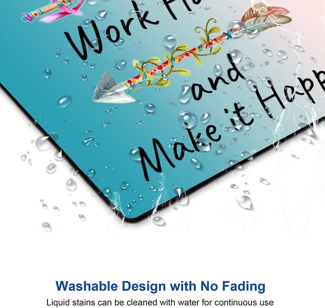 Mouse Pad, Premium-Textured Mouse Mat, Non-Slip Rubber Base Mousepad for Laptop, Computer & PC,9.5×7.9 in,Inspirational Quote Stay Positive