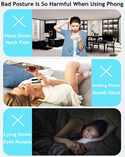 Cell Phone Stand for Desk Foldable Cell Phone Holder Desk Tablet Holder Mobile Phone Dock, Multi-Angle Universal Adjustable Tablet Dock (Black)