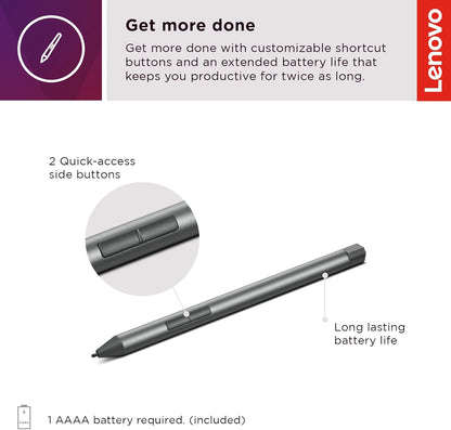 Lenovo Digital Pen 2 (Laptop) - Ultra-Tactile Response & Urban Sleeve for 14-inch Laptop/Notebook/Tablet - Water Resistant - Padded Compartments, Zippered Accessory Storage