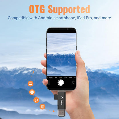 SD Card Reader USB 3.0 Dual USB A & USB C to Micro SD/SD Memory Card Adapter for SD/SDHC/SDXC, Compatible with Winodws, MacBook Pro/Air, iPhone 15 Pro/Max, Android (SD Card Not Included)