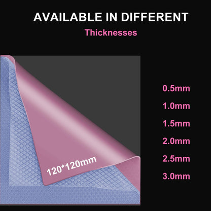 Maxtor Thermal Pad 16.8 W/mK,Thermal Pads for GPU/CPU/LED/Cooler,Excellent Heat Conduction，High Temperature Resistance (120 * 120 * 3.0mm（1pcs）)