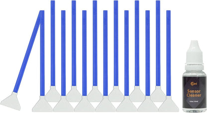 UES FFR24: Full Frame Camera Cleaning Kit 14pcs Sensor Cleaning Swab and 15ml Cleaner Compatible for Sony Nikon Canon FF CCD CMOS Clean